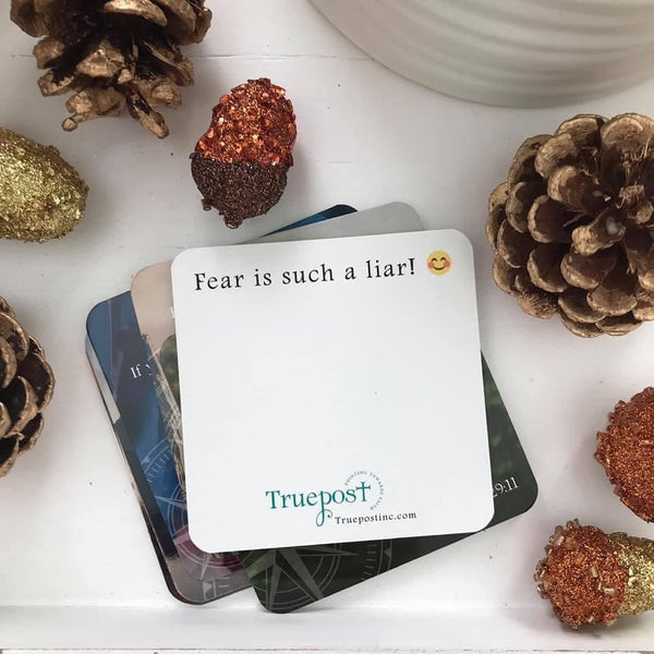 Fear is a liar, Stocking Stuffer Bundle, 10 sets of 10 mini scripture cards, scripture cards, stocking stuffers