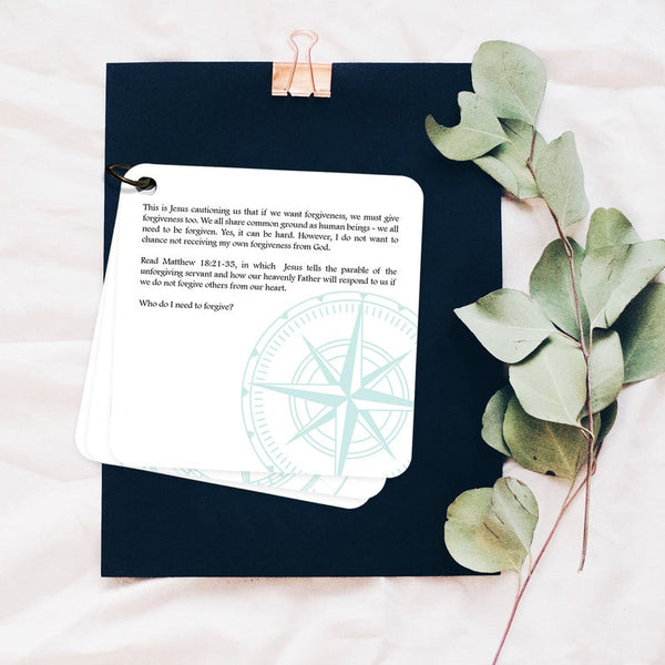 One of the devotions that comes in this scripture devotional card set. Daily devotion.