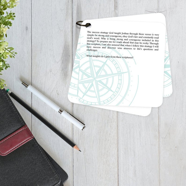 One of the devotions included in this scripture devotional card set on goal setting. Daily devotion.