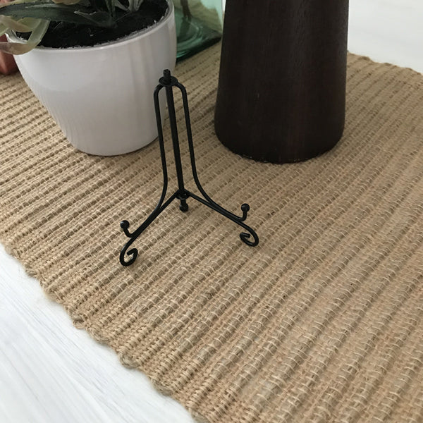 4 inch black iron display easel or scripture card stand.