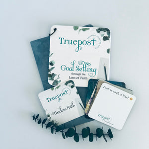 Journal, scripture devotional cards and mini scripture cards.