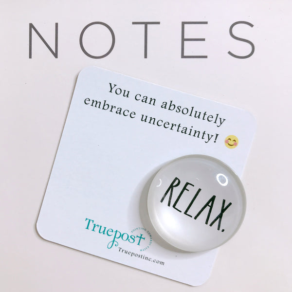 Mini scripture card with you can embrace uncertainty message